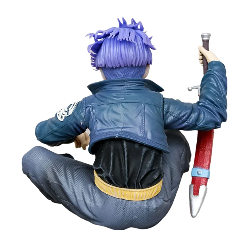 Dragon Ball Trunks Action Figure - Super Saiyan Sitting PVC Model 10cm