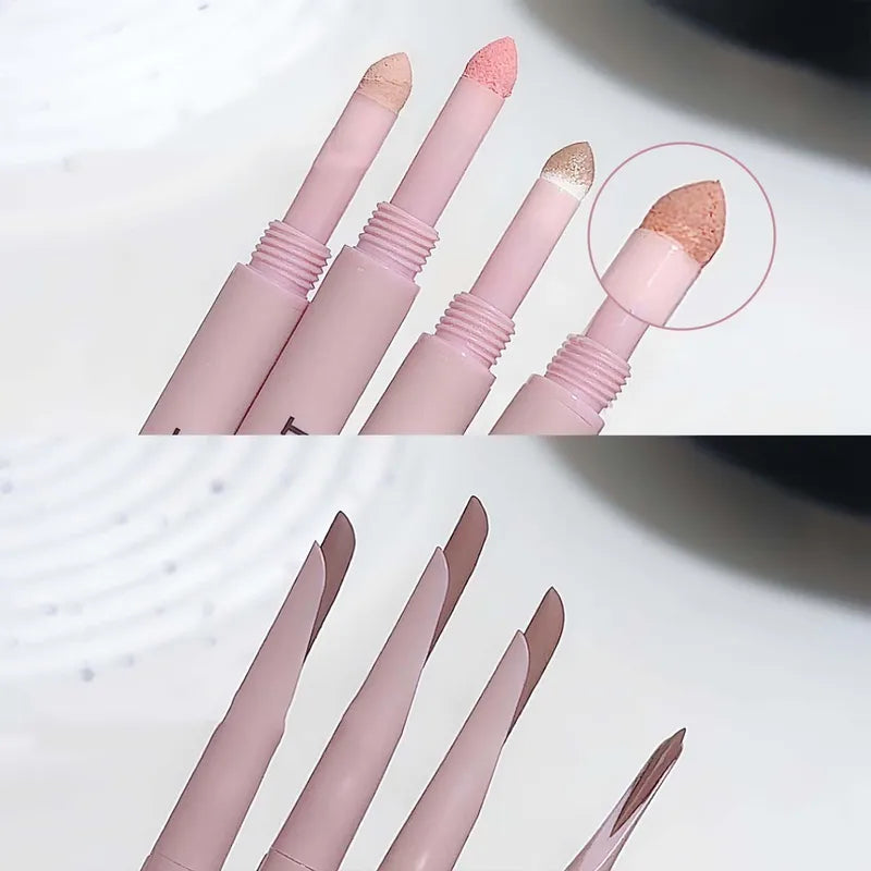 Double Headed Eyeliner Pen Waterproof Glitter Eyeshadow Makeup Tool