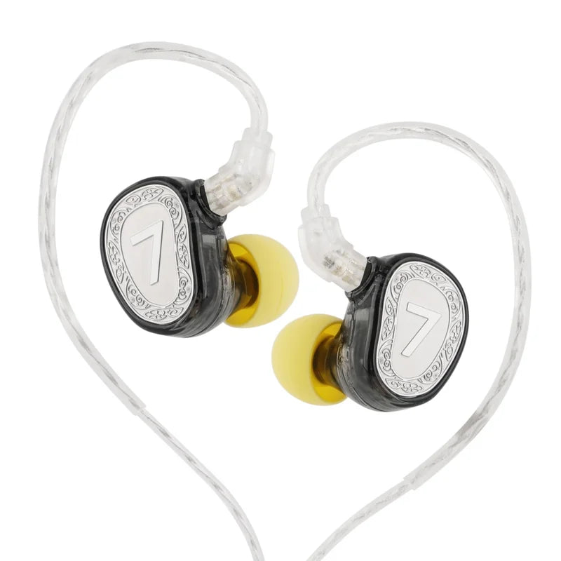 Dual Dynamic Driver Earphones with Detachable Cable and Target Curve Tuning