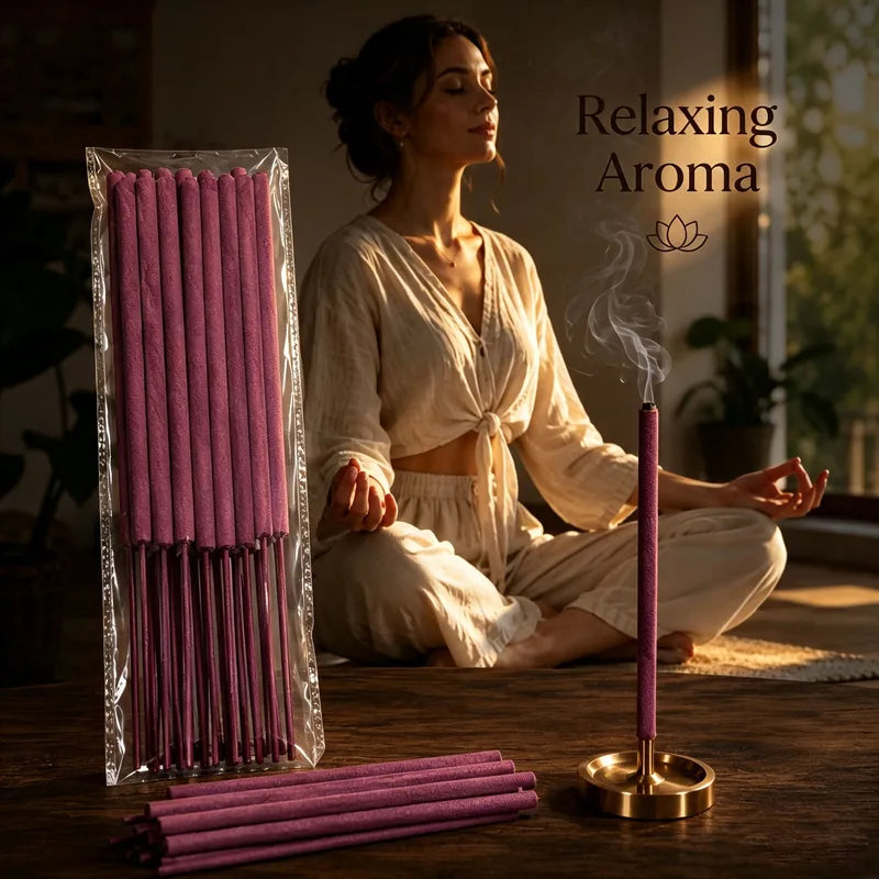 Giant Sakura Scented Incense Sticks - 27cm Slow-Burning Aromatherapy for Home & Garden