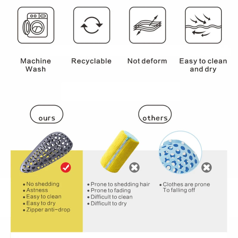 Silicone Shoe Washing Bag Laundry Protector for Shoes - Anti-Deformation