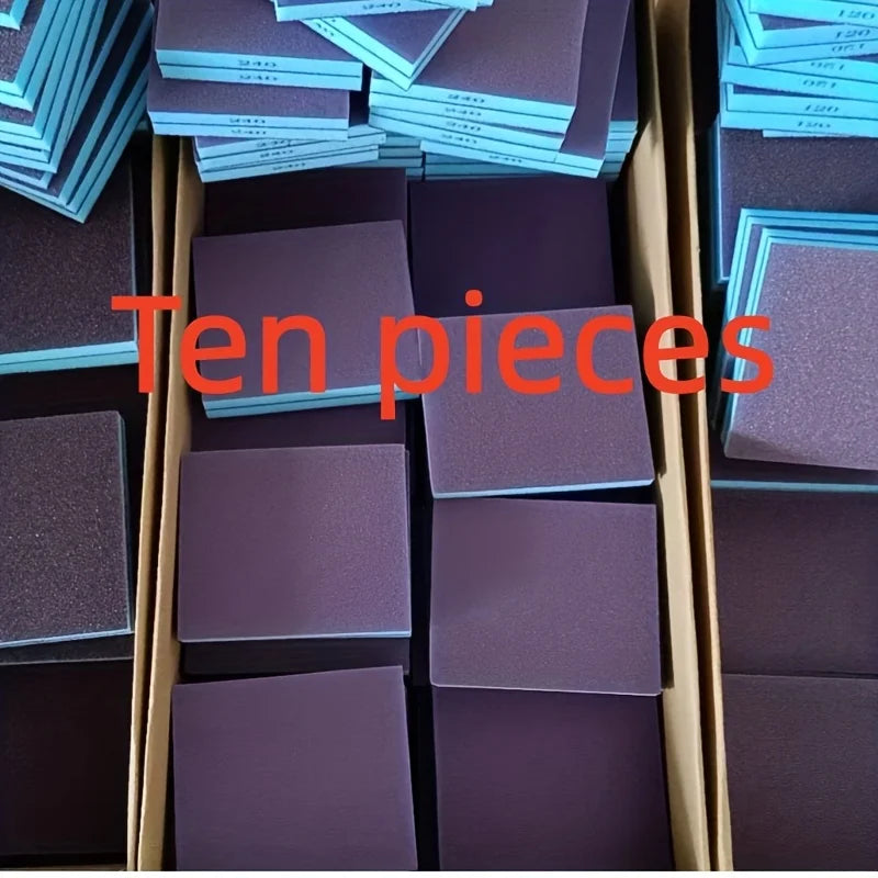 6-Grade Double-Sided Sanding Sponge - Washable & Reusable for Wood Metal Plastic Furniture Finishing