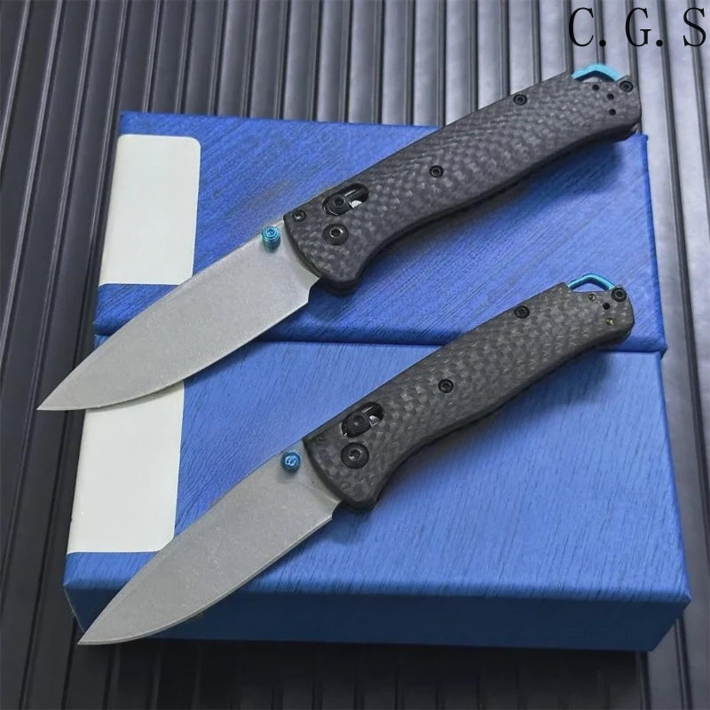 Multi-Function Outdoor Folding Pocket Knife with Carbon Fiber or Damascus Handle
