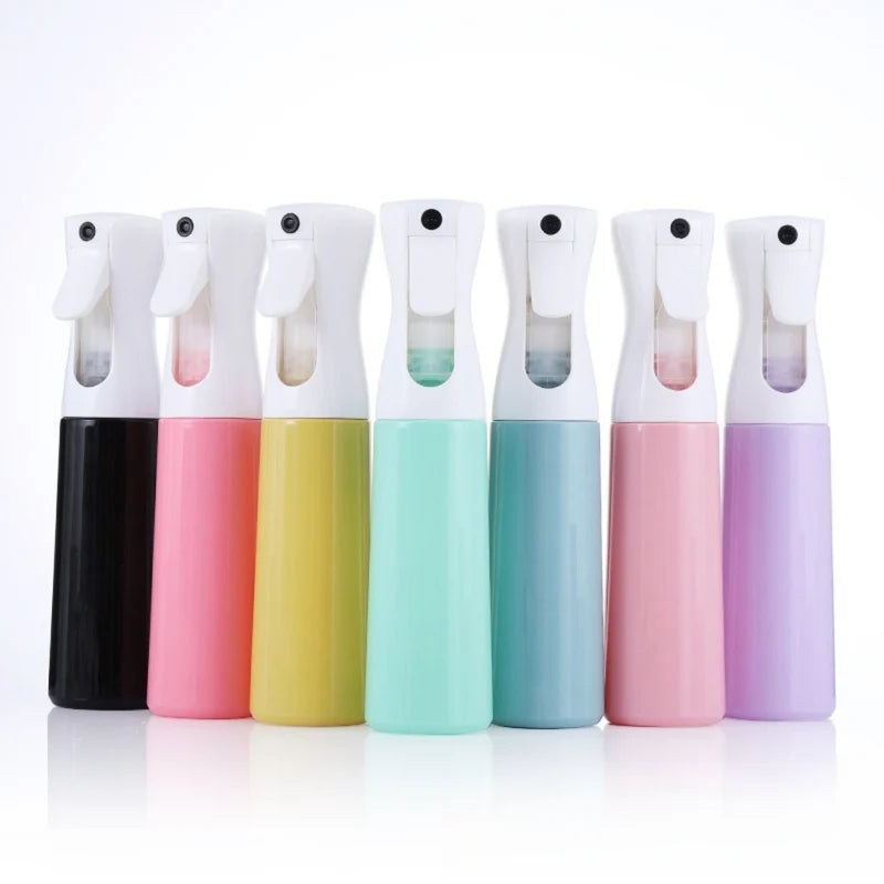 Refillable Spray Bottle 200/300ml Fine Mist Continuous Spray for Hair & Garden