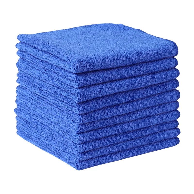 Microfiber Car & Home Cleaning Towels Set - Quick Dry Double Layer Wipes