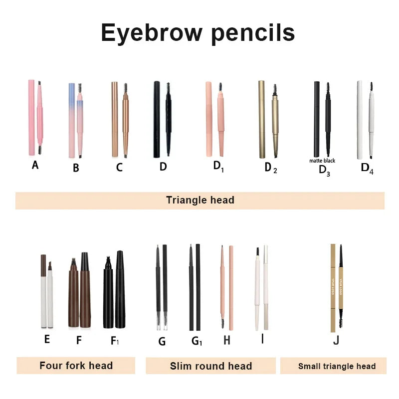 Double-Headed Ultra-Fine Eyebrow Pencil - Natural Long-Lasting, Sweat-Proof, Cruelty-Free Makeup Tool