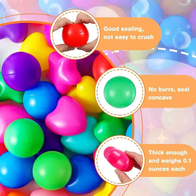 Colorful Ocean Balls Set of 100 Soft Crush-Resistant Toys for Children Toddlers & Infants