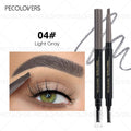 Long Lasting Double-Headed Eyebrow Pencil with Triangle Tip for Natural Makeup