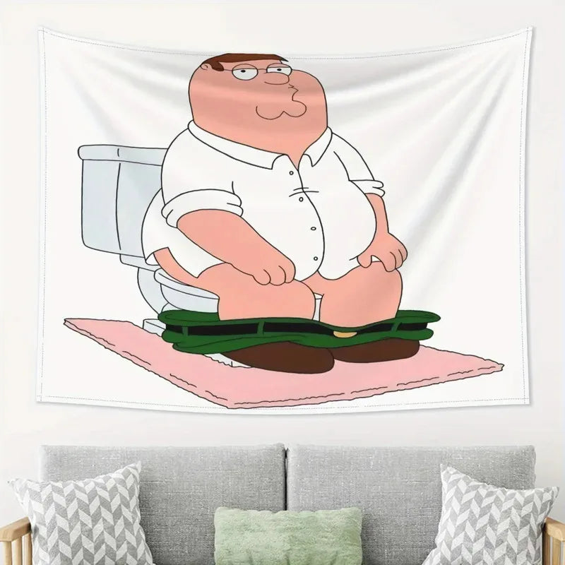Peter Griffin Tapestry Wall Art for Man Caves & Game Rooms - Multiple Sizes