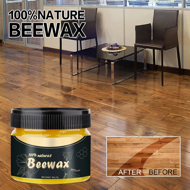 Natural Beeswax Furniture Polish for Wood Floors & Furniture - Waterproof & Anti-Mold