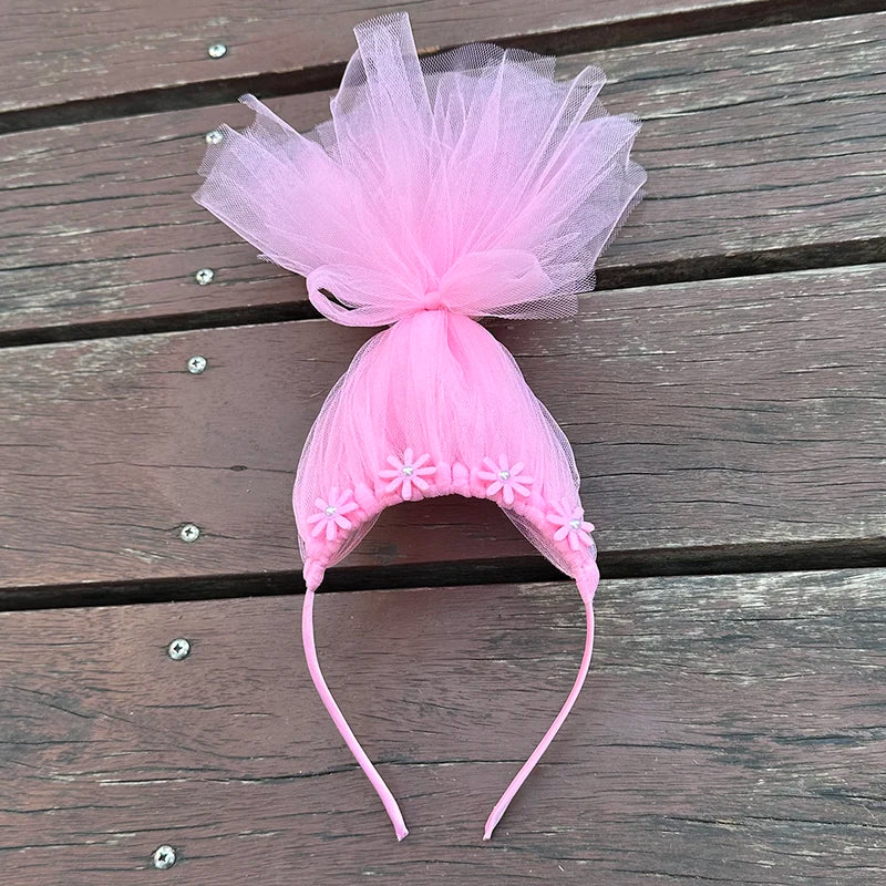 Halloween Elf Cosplay Headband for Kids - Princess Trolls Style Hair Accessory