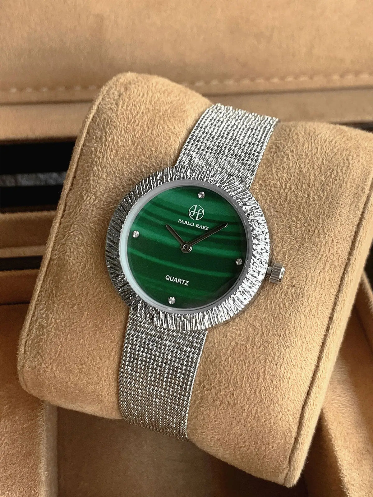 Women's Water-Resistant Quartz Watch with Adjustable Milanese Strap - Multiple Colors
