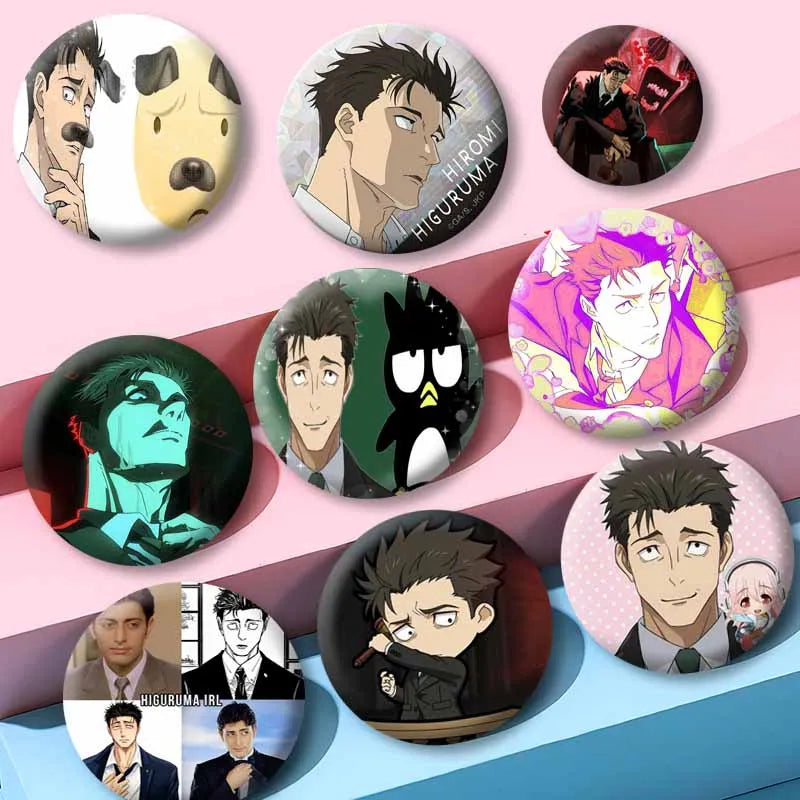 Anime Character Badge Pin Cartoon Role Playing Round Brooch for Bag Clothes Accessories
