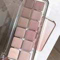 Low Saturation Matte Eyeshadow Palette - 12 Shades for Daily & Night Makeup