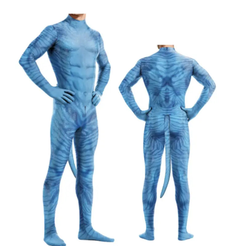 Unisex Pet Cosplay Bodysuit Costume for Cats & Small Pets - Digital Print Zentai