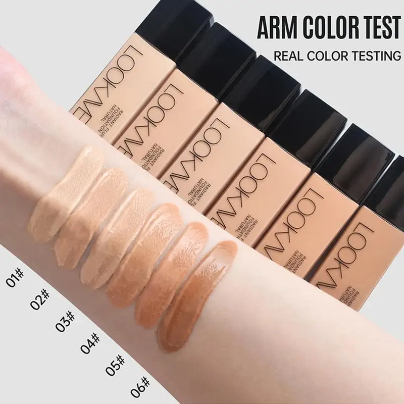 Long Lasting Matte Full Coverage Liquid Foundation - Natural Concealer Makeup