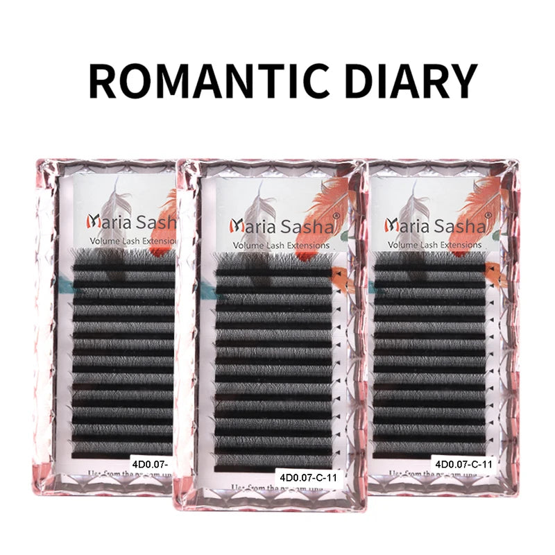 False Eyelash Extensions Clusters - Volume Mink Lashes with Easy Fan Design