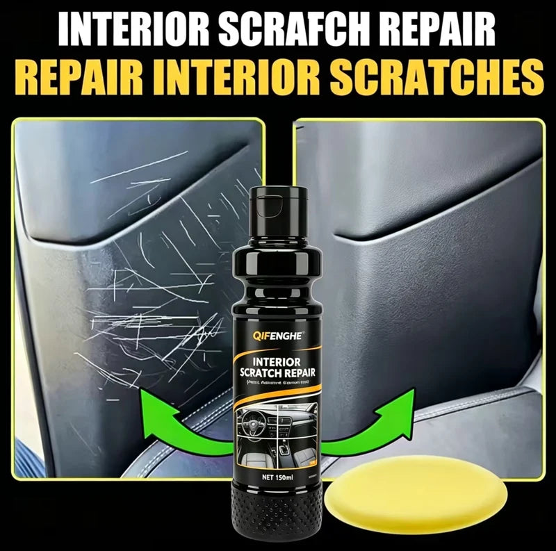 Car Interior Scratch Repair 150ml Plastic Restorer & Wax - Effective Scuff Fix