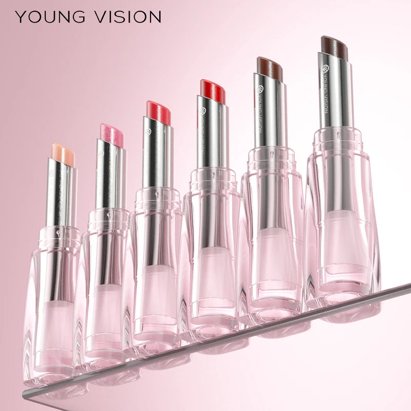 6 Colors Tinted Lip Balm Set - Moisturizing Lip Gloss with Shimmer Finish