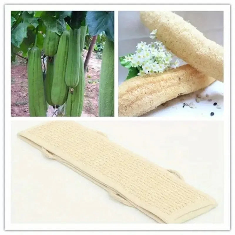 Exfoliating Body Scrubber with Strap - Soft Washcloth for Dead Skin Removal & Dry Brushing