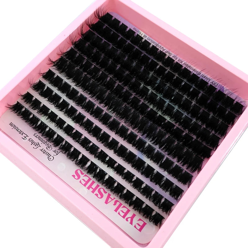 Fluffy Lash Clusters 10-18mm DIY Eyelash Extensions — Mixed Styles & Curl Options
