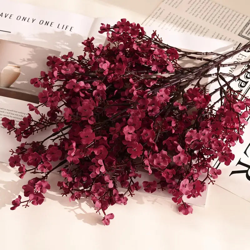 Artificial Baby's Breath Fake Flowers for Wedding & Home Decor - 3 or 5 Pcs
