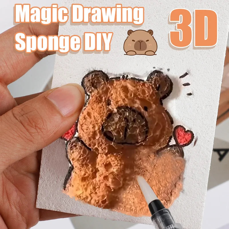 DIY Foam Texture Painting Paper Set - 5/100 Pcs Kids Art & Craft Supplies