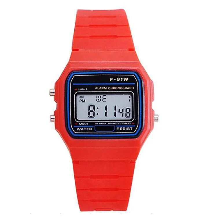 Digital Sports Ladies Watch LED Multifunction Silicone Wristwatch for Women Gift