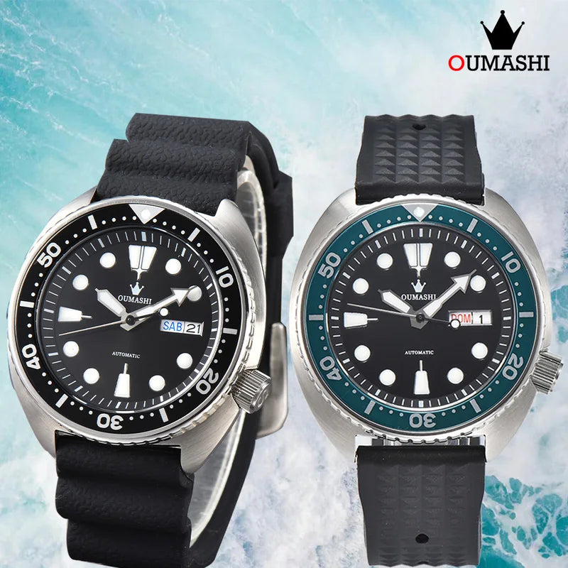 42mm Automatic Mechanical Watch with Stainless Steel Case Sapphire Glass Waterproof