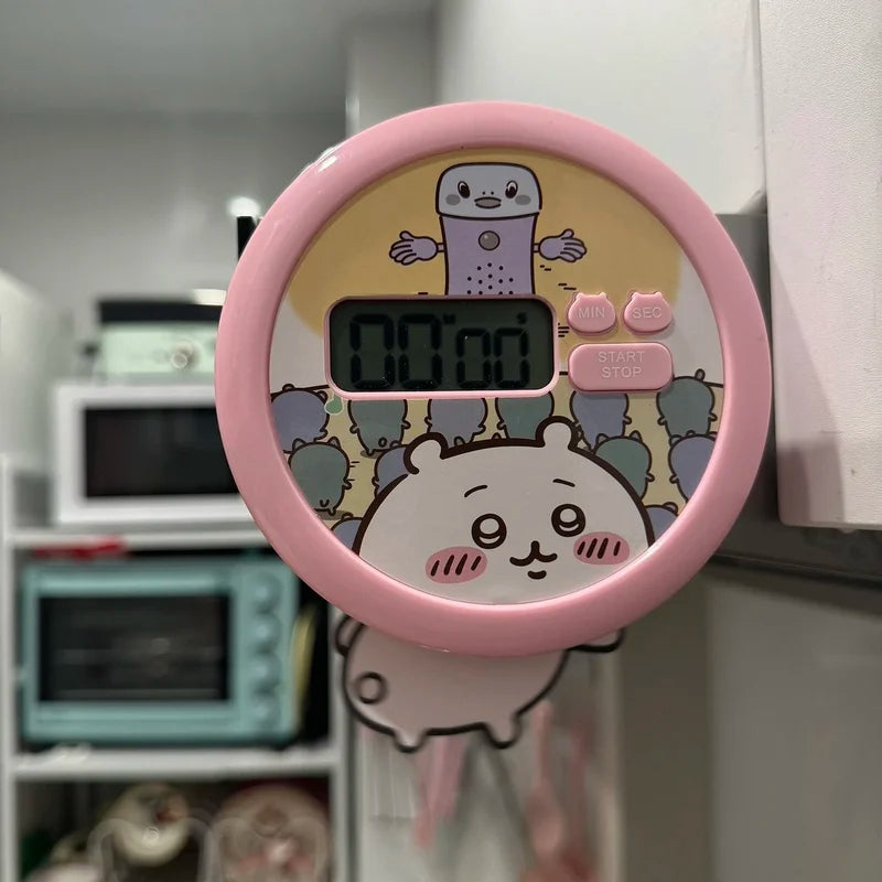 Cute Chiikawa Timer Alarm Clock - Magnetic Kitchen & Bedroom Decor