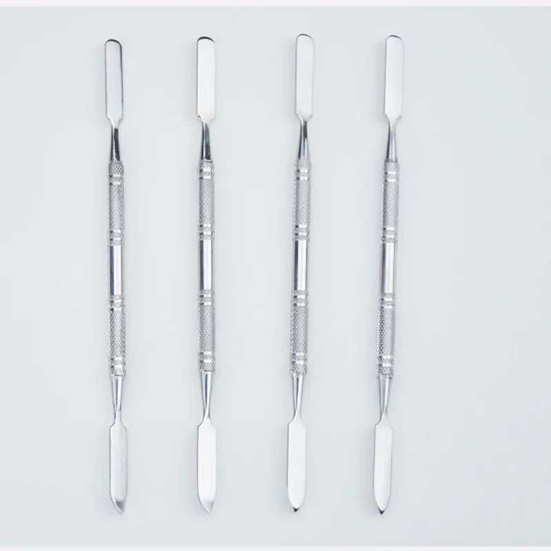 Stainless Steel Makeup Mixing Spatula - Professional Nail & Eye Shadow Tool