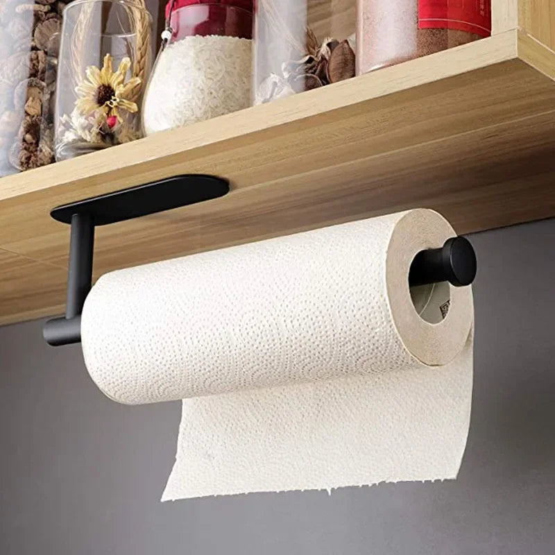 Kitchen Towel Holder Stainless Steel Under Sink Organizer Storage Rack