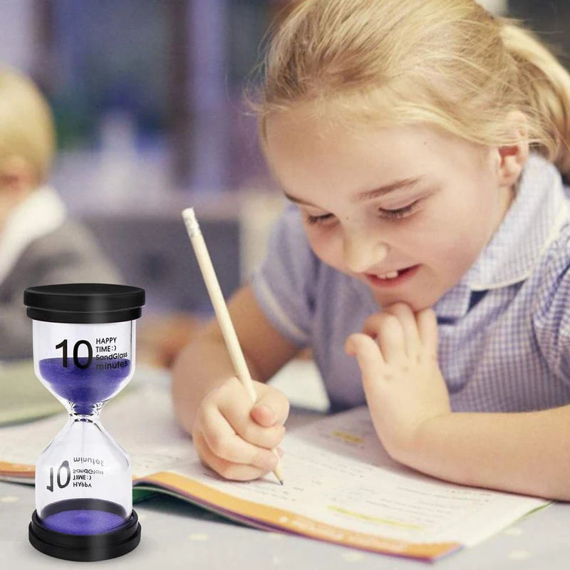 Sand Timer Hourglass Set - 1, 3, 5, 30 Min for Kids & Home Decor