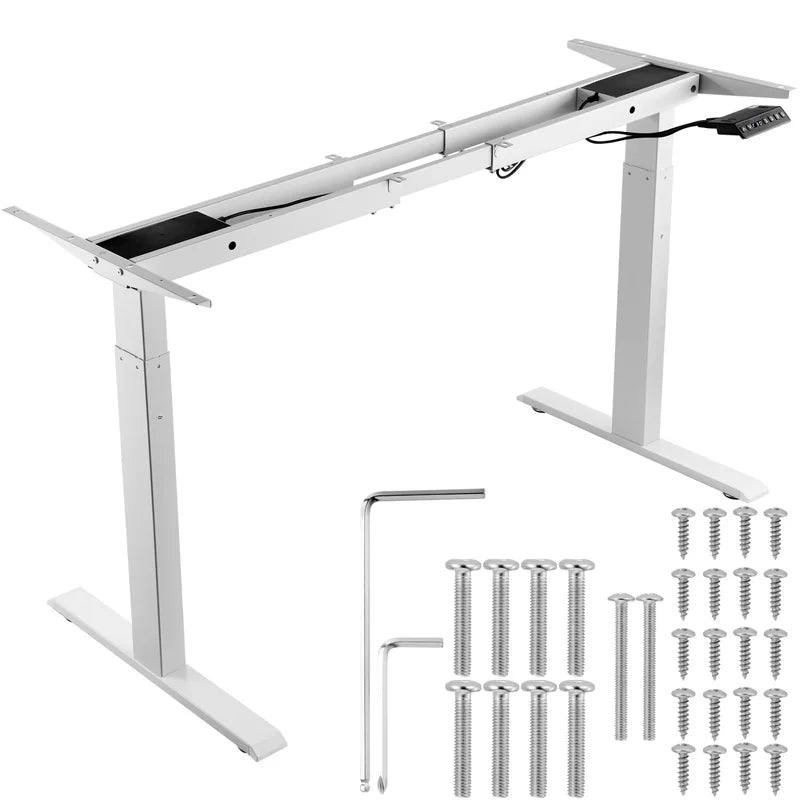 Electric Standing Desk Frame - Adjustable Height Ergonomic Workstation Base for Home Office