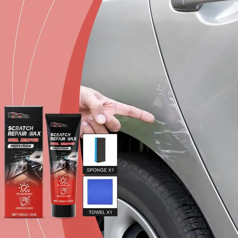 Car Paint Repair Wax for Minor Scratches & Blemishes - Multi-Purpose Polish Set