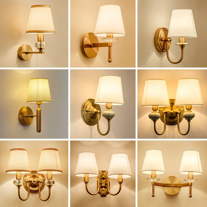 Retro Wall Lamp Sconce for Bedroom Living Room Corridor Kitchen Hotel Lighting