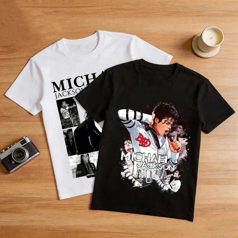 Children's Michael Jackson T-Shirt - Casual Cotton Top for Boys & Girls