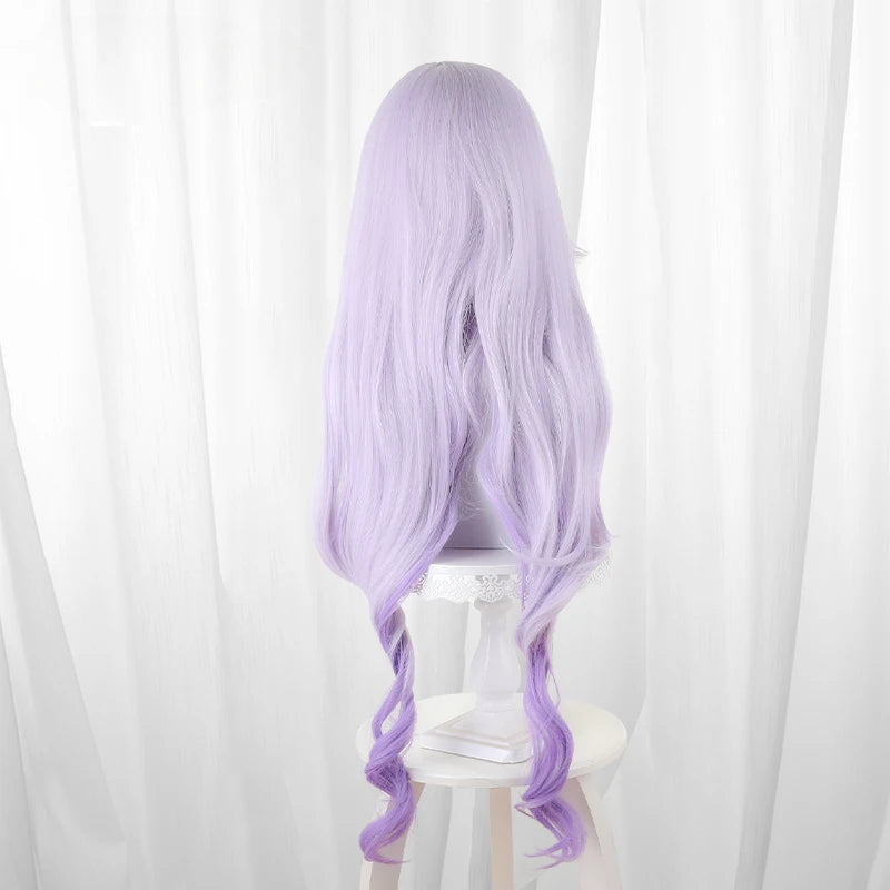 Anime Honkai Star Rail Cosplay Wig Long Curly Purple Gradient Hair for Halloween & Parties