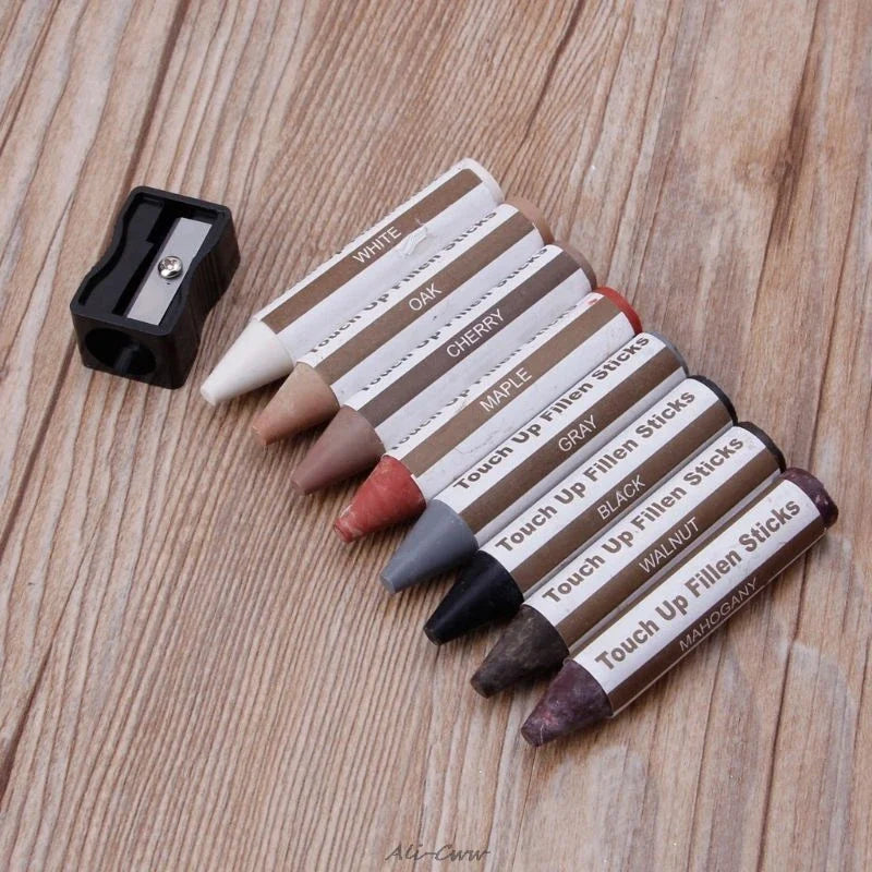 Furniture Touch Up Kit 12/17/21Pcs Wood Scratch Repair Markers & Filler Sticks