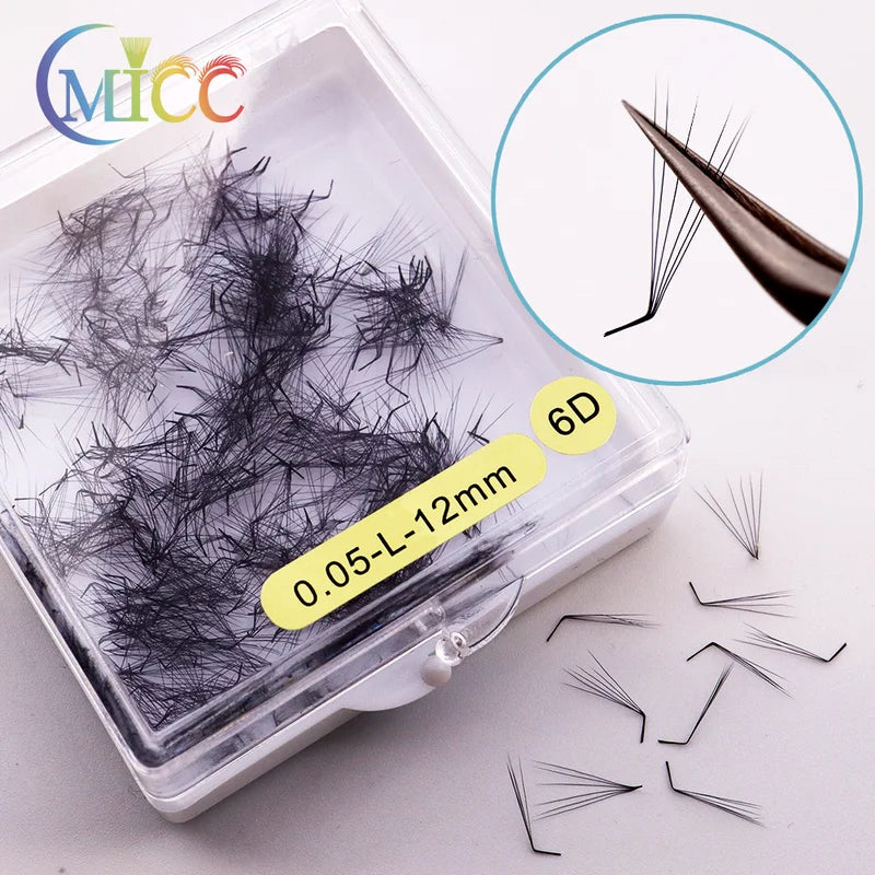 Eyelash Extension Fans 6D 10D Mixed Volume Premade Fans for Lash Extensions