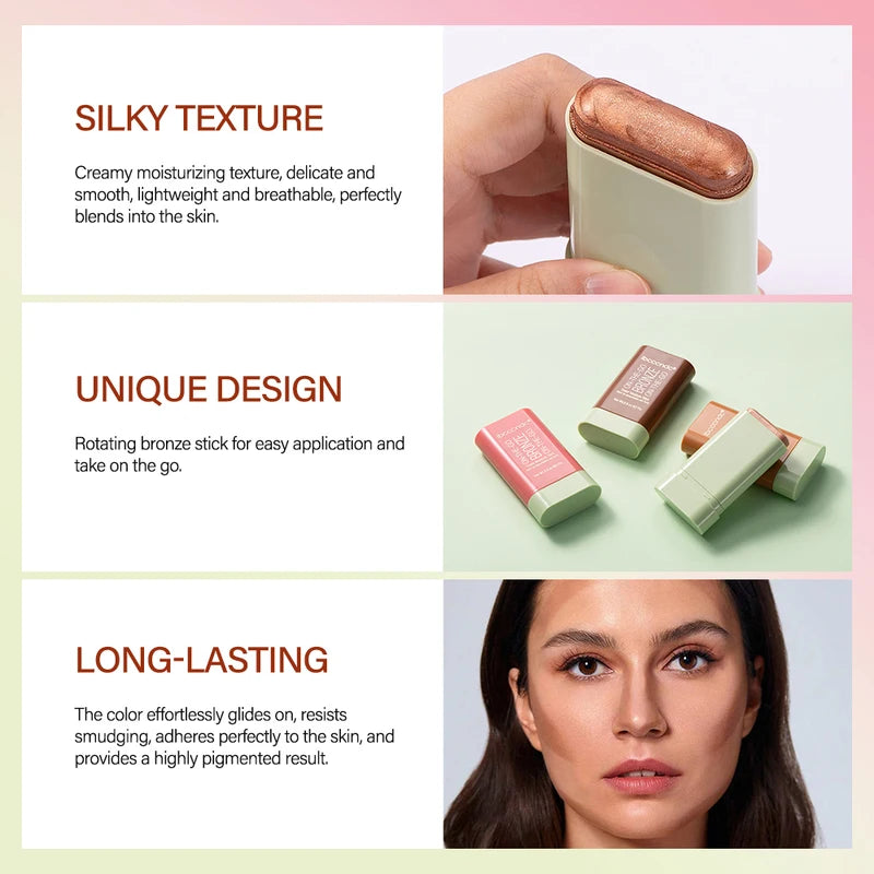 Multi-function Face Blush Stick - Waterproof Contour & Brightening Makeup
