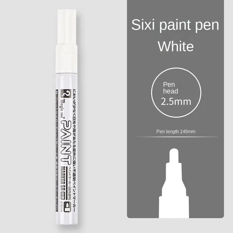 Metallic Silver & Gold Permanent Marker Pen Waterproof for Ceramic Glass DIY Craft