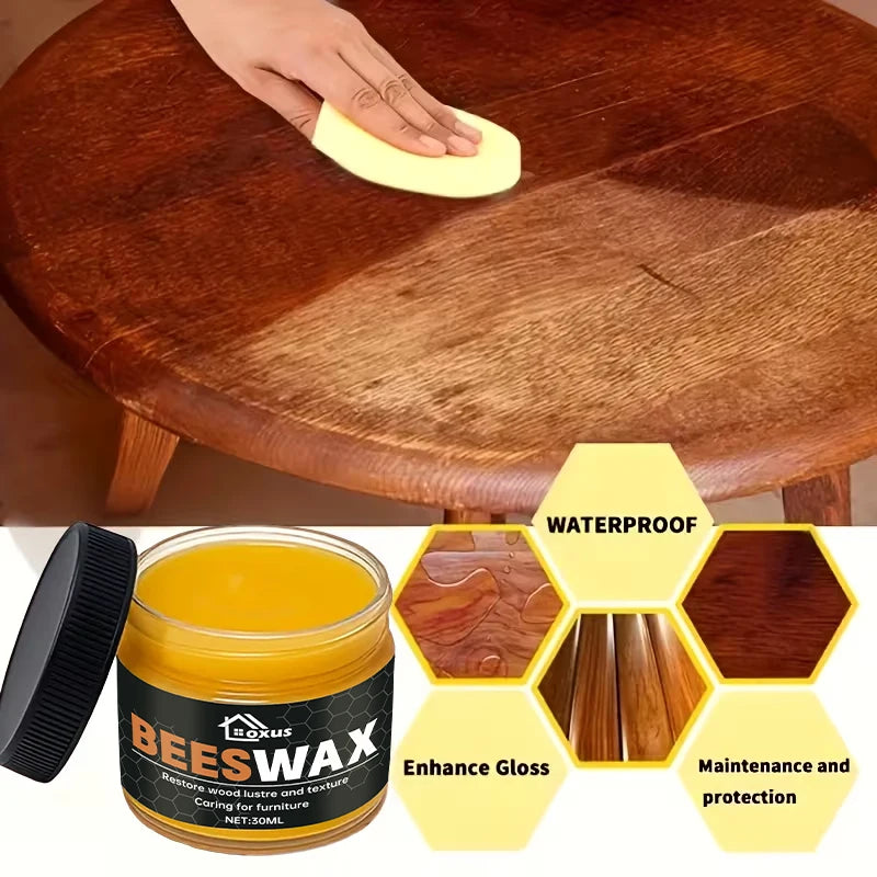 Wooden Furniture Polishing Beeswax for Wood Floor & Furniture Care Waterproof Wax