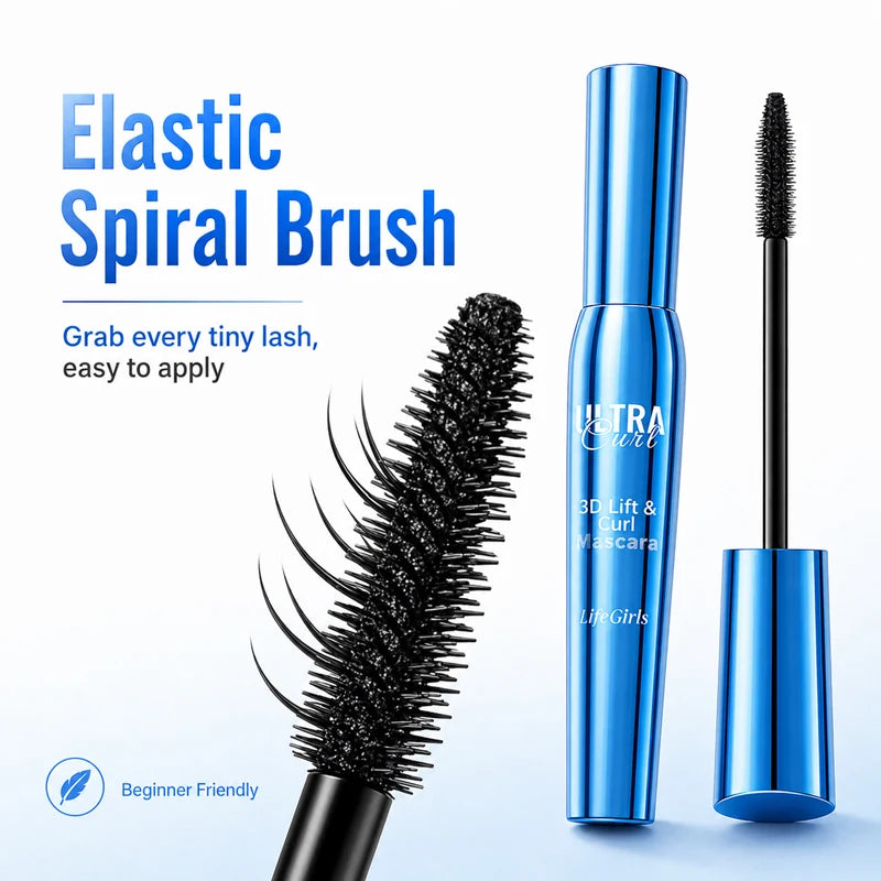 Waterproof Lengthening Volumizing Mascara - No Clumping, Smudge Proof, Long Lasting Eye Makeup