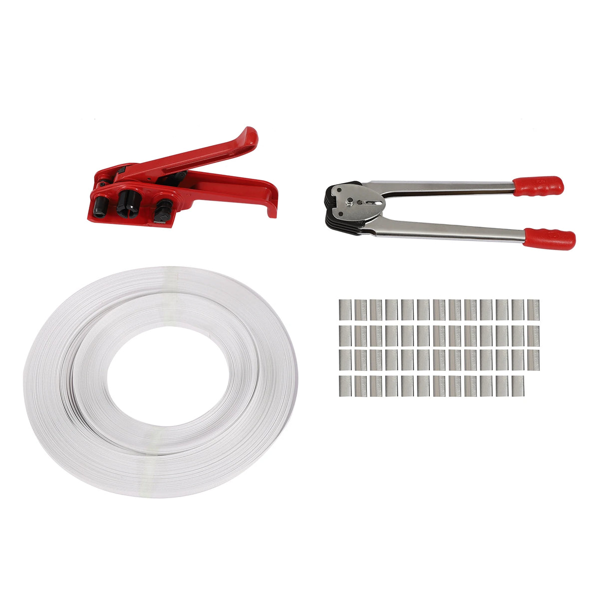 Heavy Duty Manual Strapping Kit with Tensioner & Sealer for Packaging