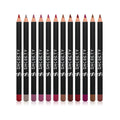 12pcs Matte Lipstick & Lip Liner Set - Nude Velvet Long-Lasting Colors