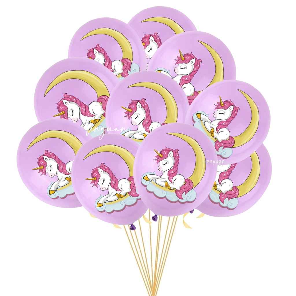 Unicorn Balloons Party Supplies Latex Balloon for Kids Birthday Baby Shower