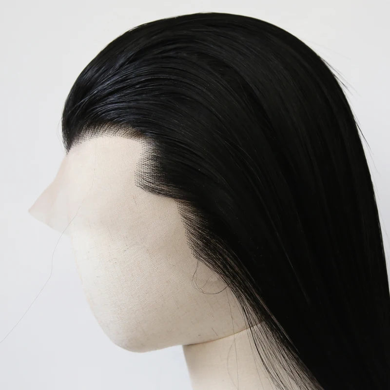 Ancient Style Cosplay Hairline Wig for Hanfu Long Straight Synthetic Lace Front