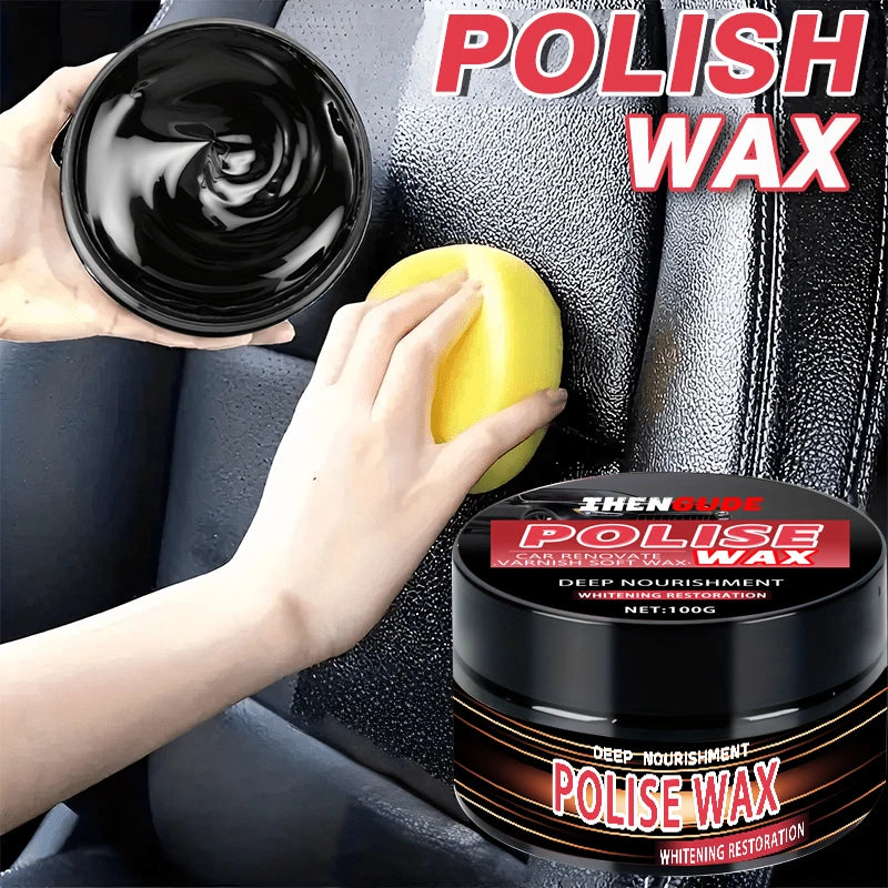 Car Plastic Repair Wax 100g - Multi-Purpose Leather & Tire Shine Enhancer