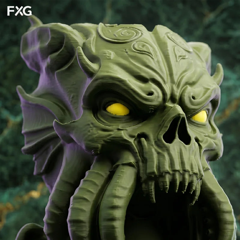 Cthulhu Dice Tower Decorative Ornament for TTRPG, Desk Decor, Dark Nautical Style